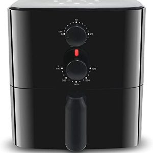 Elite Gourmet EAF-3218 Personal 1.1Qt. Compact Space Saving Electric Hot Air Fryer Oil-Less Healthy Cooker, Timer & Temperature Controls