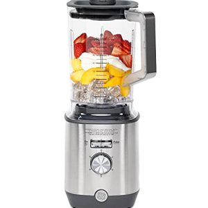 GE Blender | 5-Speed + Pulsing Option | Kitchen Essentials Blender for Shakes, Smoothies & More | Large 64 oz Tritan Jar, 7-9 Servings per Batch | Stainless Steel Blades & Exterior Finish | 1000 Watts