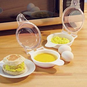 Trenton Gifts Microwave Egg Cooker/Poacher – Easy Scrambled Omelet Maker & Breakfast Cookware – Quick and Convenient Egg Cooking Solution
