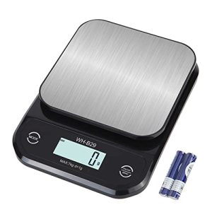 KAGO Food Scale – Scale for Food Ounces and Grams,Kitchen Scales Digital Weight,0.05oz/1g 15lb/7kg Waterproof Stainless Steel Weighing Platform for Cooking, Baking,Coffee Scale