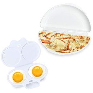 Akamino Easy Egg Breakfast Set Microwave Omelet Pan and Egg Poacher – BPA Free Egg Maker Easy to Use and Non-Stick Breakfast Egg Cookware