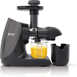 Ninja JC101 Cold Press Pro Compact Powerful Slow Juicer with Total Pulp Control & Easy Clean, Graphite (Renewed), BLACK, 13.78 in Lx6.89 in Wx14.17 in H