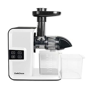 Chef’sChoice Juicer Cold Press Masticating For Fruits Vegetables and Greens, 150-Watts, White (Renewed Premium)