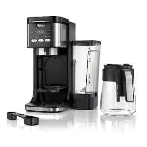 Ninja CFP101 DualBrew Hot & Iced Coffee Maker, Single-Serve, compatible with K-Cups & 12-Cup Drip Coffee Maker, Black