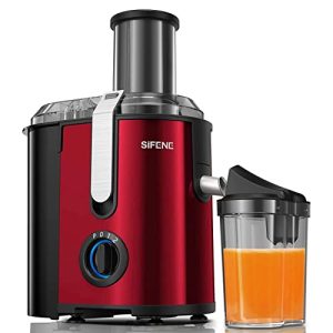 SiFENE Juicer Machine, 1000W(Peak) Centrifugal Juicer with 3.2″ Big Mouth for Whole Fruits and Veggies, Juice Extractor Maker with 3 Speeds Settings, Easy to Clean, BPA Free (Red)