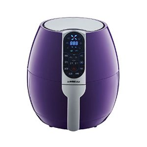 GoWISE USA GW22651 3.7-Quarts Programmable Air Fryer with 8 Cook Presets (Plum), Qt