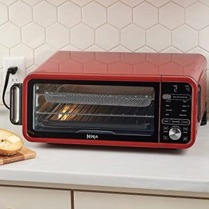 Ninja SP251Q Digital Air Fry Pro Countertop 10-in-1 Smart Oven w/Temperature Probe, Extended Height, XL Capacity, Flip Up Storage, w/Air Fry Basket, Wire Rack & Crumb Tray (Renewed) (Cinnamon)