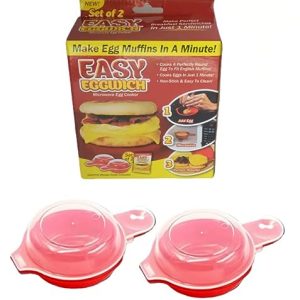 Liusm Microwave Egg Muffin Breakfast Sandwich Cooker For Make Egg in 1 Minute