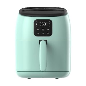 DASH Tasti-Crisp™ Digital Air Fryer with AirCrisp Technology, Custom Presets, Temperature Control, and Auto Shut Off Feature, 2.6 Quart – Aqua