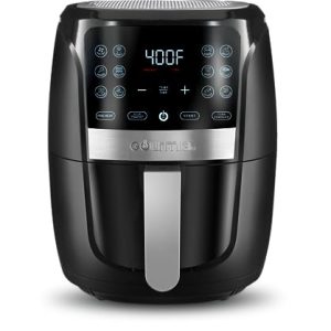 Gourmia Air Fryer Oven Digital Display 5 Quart Large AirFryer Cooker 12 Touch Cooking Presets, XL Air Fryer Basket 1500w Power Multifunction Stainless Steel FRY FORCE 360° (5 QT)