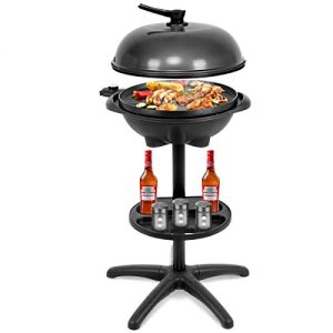 Giantex 1350W Electric BBQ Grill Non-stick w/ 4 Temperature Setting Outdoor Garden Patio Camping