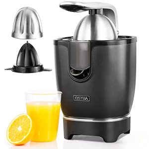 OSTBA Citrus Juicer Electric, Orange Juicer with Two Cones, Lemon Lime Grapefruit Orange Juice Squeezer, Anti-drip Spout, Stainless Steel Handle, Easy to Clean and Use