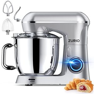 Mixers Kitchen Electric Stand Mixer, [Upgrade Ultra-Low Noise] 10+P Speed Modes Dough Mixer, Pure Copper Motor Cake Mixer with 6 Accessories