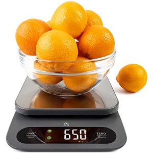 Greater Goods High Capacity Kitchen Scale, A Premium Food Scale That Weighs in Grams & Ounces w/a 22 Pound Capacity, Feat. a Hi-Def LCD Screen and Stainless Steel Platform, Designed in St. Louis