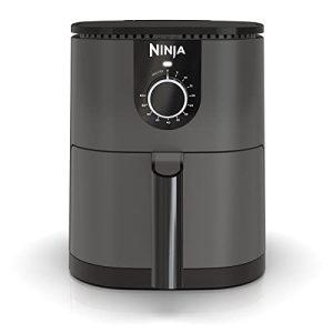 Ninja AF080 Mini Air Fryer, 2 Quarts Capacity, Compact, Nonstick, with Quick Set Timer, Grey