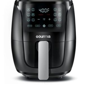 Gourmia 4 Qt Digital Air Fryer with Guided Cooking, Black GAF486