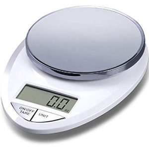 EatSmart Precision Pro Digital Kitchen Scale, White Chrome