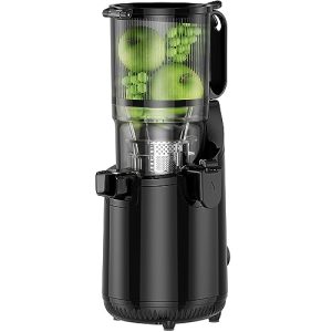Cold Press Juicer, Amumu Slow Masticating Machines with 5.11″ Extra Large Feed Chute Fit Whole Fruits & Vegetables Easy Clean Self Feeding Effortless for Batch Juicing, High Juice Yield, BPA Free 250W
