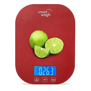 Smart Weigh 11 lb Digital Kitchen Food Scale, Mechanical Accurate Weight Scale with 5-Unit Modes, Grams and Ounces for Weight Loss,Weighing Ingredients, Dieting, Keto Cooking, Meal Prep and Baking