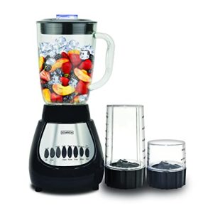 Dominion BlendMax Powerful Countertop Blender for Smoothies and Shakes, Food Chopper for Salsa and Vegetables , Grinder for Nuts and Herbs, 10 Speeds with Pulse, Sharp Multi-Level Stainless Steel Blade, Black