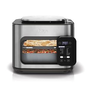 Ninja SFP701 Combi All-in-One Multicooker, Oven, and Air Fryer, 14-in-1 Functions, 15-Minute Complete Meals, Includes 3 Accessories, Grey, 14.92 x 15.43 x 13.11