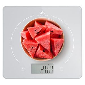 Greater Goods Digital Kitchen Food Scale – Ideal for Cooking, Baking, Meat and Meal Prep, Designed in St. Louis, Silver