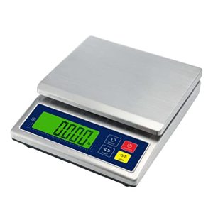 SIKE Digital Kitchen Scale, GP Stainless Steel Waterproof Scale(IP66) Digital Portion Control Scale, Stainless Steel Water Resistant Scale 8kg x 1g