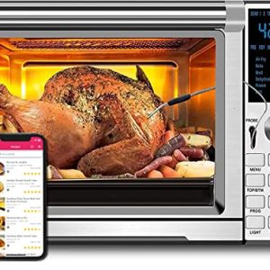 NUWAVE BRAVO XL 30-Quart Convection Oven with Flavor Infusion Technology with Integrated Digital Temperature Probe; 12 Presets; 3 Fan Speeds; 5-Quartz Heating Elements