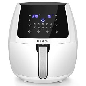 Ultrean 5.8 Quart Air Fryer, Large Family Size Electric Hot Air Fryers Oilless Cooker with 10 Presets, Digital LCD Touch Screen, Nonstick Basket, 1700W, UL Listed (White)
