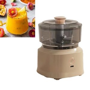 YUYTE Food Processors Meat Grinder, Electric Food Chopper, Multifunctional Stainless Steel Blades Food Blender for Kitchen for Baby Food, Meat, Onion, Vegetables (Dark Brown)