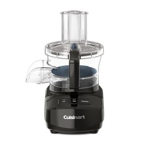 Cuisinart 9-Cup Continuous Feed Food Processor with Fine and Medium Reversible Shredding and Slicing Disc, Universal Blade, Continuous-Feed Attachment, and In-Bowl Storage (Black)