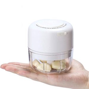 AYOTEE Cordless Portable Mini Food Chopper, Small Electric Food Processor For Garlic Veggie, Dicing, Mincing & Puree, 100ml, Baby Food Maker, White