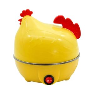 Egg Cooker, 7 Egg Capacity Chicken Shape Rapid Electric Egg Boiler, Steam Egg Cooker, Hard Boiler Eggs, Poached Eggs, Egg Boiler Machine, Small Soft Boiled Eggs with Auto Shut Off, Egg Boiler for Home