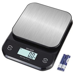 KAGO Food Scale – Kitchen Scales Digital Weight Grams and Oz,0.01oz/0.1g 7lb/3kg Waterproof Stainless Steel Weighing Platform for Cooking, Baking,Coffee Scale