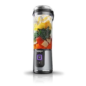 Ninja BC151BK Blast Portable Blender, Cordless, 18oz. Vessel, Personal Blender for Shakes & Smoothies, BPA Free, Leakproof Lid & Sip Spout, USB-C Rechargeable, Dishwasher Safe Parts, Black