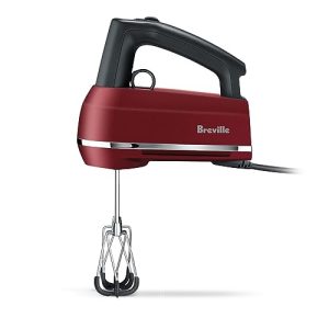 Breville Handy Mix Scraper Hand Mixer, Red Velvet Cake, BHM800RVC