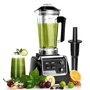 Professional Countertop Blender for kitchen Max 2200W High Power Home and Commercial Blender with Timer, Variable Speed for Frozen Fruit​, Crushing Ice, Veggies, Shakes and Smoothie 64 oz Container & 32000 RPM