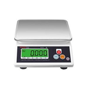 VisionTechShop VK-2D 0.1g Premium Food Kitchen Scale, Lb/Oz/Kg/g Switchable, Stainless Steel Plate Food Scale, Large LCD Display with Backlight, 12lb Capacity, 0.002lb Readability