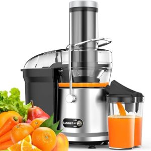 Juicer Machine, 1200W Juicer with 3″ Feed Chute for Whole Fruits and Veg, Dual Speeds Centrifugal Juice Extractor, High Juice Yield, Full Copper Motor, Easy to Clean, BPA Free