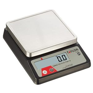 Taylor TE10FT 11-Pound Compact Digital Portion Control Scale, Stainless Steel, NSF