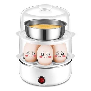 egg cooker for hard boiled eggs electric egg maker machine mini egg boiler for hard boiled Rapid eggs steamer food steamer -14 Egg Capacity Tray – Double Stack