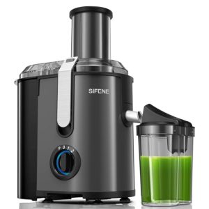 SiFENE Juicer Machine, 800W Centrifugal Juicer with 3.2″ Big Mouth for Whole Fruits and Veggies, Juice Extractor Maker with 3 Speeds Settings, Easy to Clean