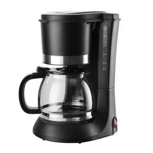 YSSOA Drip Coffee Maker 10 cup, Anti-Drip Coffee Machine, Auto Shut Off Function, Clear Water Level Window and Warm Plate Coffee Pots, Small Coffee Makers with Washable permanent filter, Black