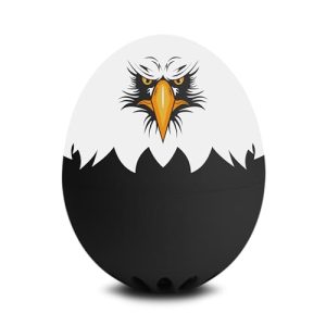 Eagle BeepEgg – Egg Timer for Boiling Eggs – Musical Egg Cooker for Soft, Medium, Hard Boiled Eggs – Food Safe – Singing Floating Egg Timer – Egg Cooker for 3 Levels of Doneness – Brainstream