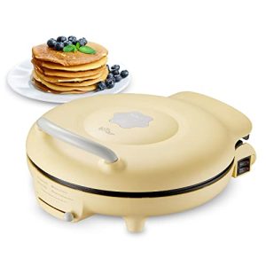 Bear Electric Griddle, 11.8” Smokeless Indoor Grill with Nonstick Baking Frying Pan, Adjustable Temperature Control, 1500W Electric Skillet for Breakfast Lunch Dinner Snacks, Panini Crepe Pizza Maker