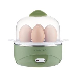 Naibsan Egg Cooker Electric, 7 Egg Capacity Egg Cooker for Hard Boiled Eggs, Medium, Soft, Poacher, Omelet Maker, Rapid Egg Boiler with Auto Shut Off, Vegetable & Food Steamer, BPA Free