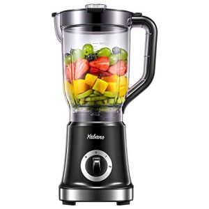 Professional Countertop Blender for High-Speed Shakes, Smoothies, Juicing & More – Crush Ice, Frozen Fruit, and More with 4 Stainless Steel Blades & 60oz Jar – Easy to Clean, for Kitchen Use (Black)