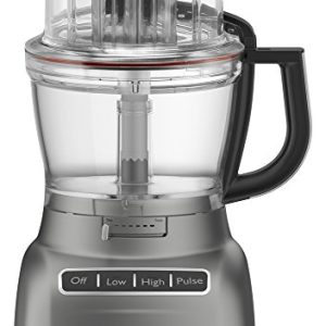 KitchenAid Food Processor with ExactSlice System RKFP1333CU, 13-Cup, Contour Silver, (Renewed)