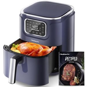Air Fryer, Beelicious® 5.8QT Large Air Fryers, 8-in-1 Digital Airfryer with Shake Reminder, Flavor-Lock Tech, Dishwasher-Safe & Nonstick, Fit for 2-5 People, White
