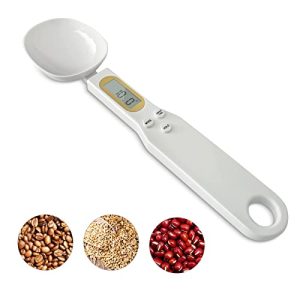 3T6B Spoon Scales Digital Weight Grams, 0.5g-500g Kitchen Electronic Gram Measuring Spoon Scales with Accurate LCD Display for Dispensing Coffee Beans, Milk, Flour